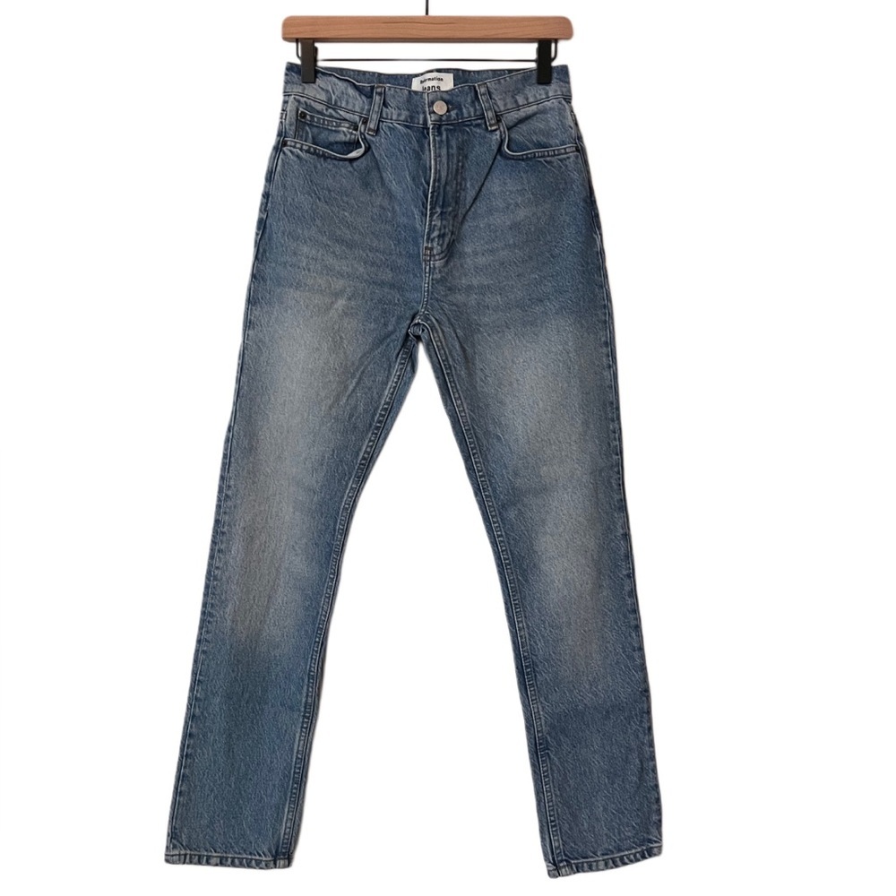 Reformation Jeans High Rise Straight Seychelles Color Jeans